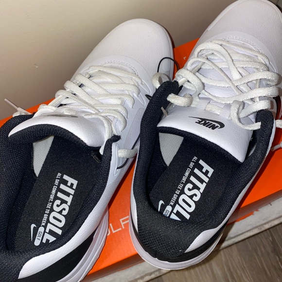 NIKE INFINITY G GOLF SHOES CLEATS MENS CT0531 101 BLACK WHITE - Picture 4 of 5